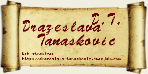 Dražeslava Tanasković vizit kartica